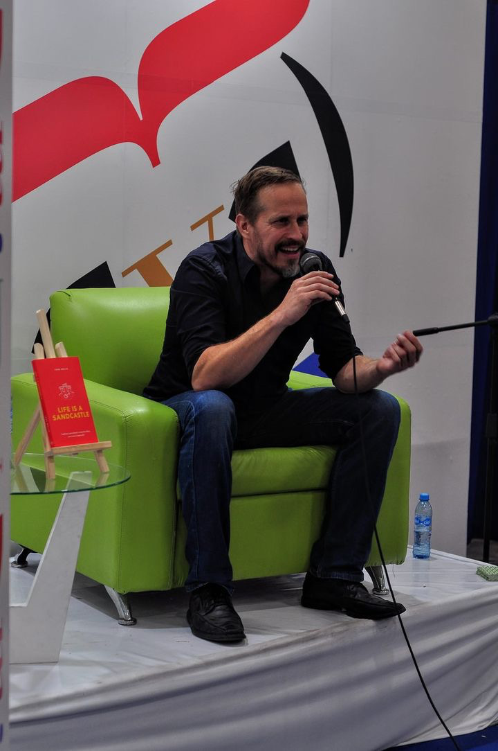 Tero Moliis at a book fair